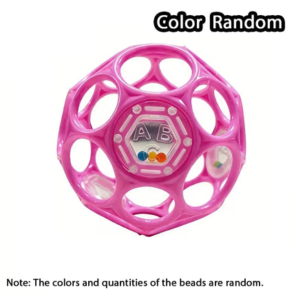 Baby Hollow Sensory Ball,Soft Grasping Ball Toy with Rattle,Early Development Hand-Eye Coordination Toy for Boy&Girl Toys