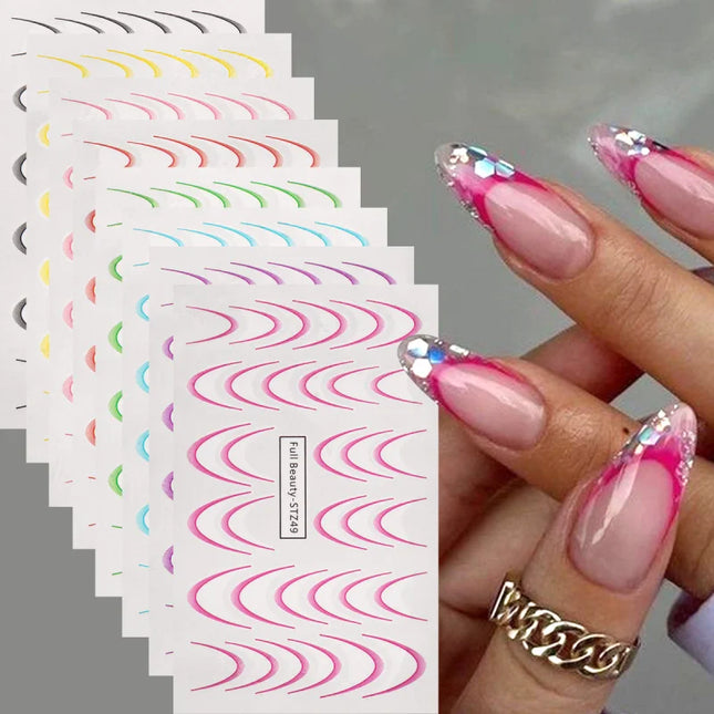 Gradient French Nail Stickers / Stickers Ongles Gradient