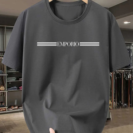 Men's T-Shirts - Breathable Moisture-Wicking Short Sleeve Round Neck Casual & Athletic Tees, All-Season Comfort Fit for Gym