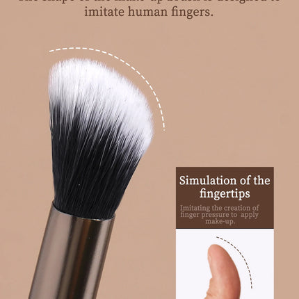 10pcs Eyeshadow Brushes Multi-Functional Eye Makeup Brushes, Portable For Travel Details Brushes for Highlight, Conceal Beauty