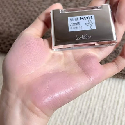 Hyntoor Blush Cream Matte Hydrating Creamy Nude Cheek Tint Concealer Cream Skin Tone Correction Easy to Apply Face Makeup