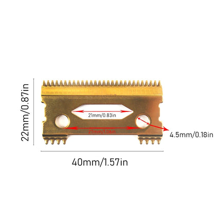 Ultra Thin DLC Blade Replacement Compatible with Madeshow WAHL MRD Gamma SC JRL KM-90-4 Professional Hair Clippers