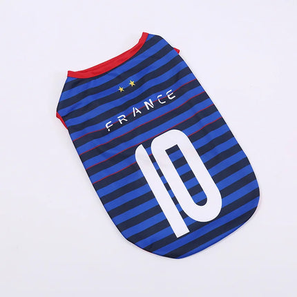 Sport Team Dog Vest Mesh Fabric Thin Style Cool Breathig Dog Vests Teddy Pug Golden Retriever Shiba Clothing Cat Dog Pet Clothes