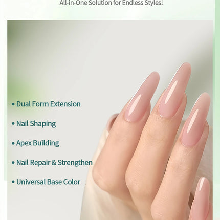 Nailpop Professional Builder Gel UV Hard Gel for Nail Strengthen Quick Building Long Lasting Soak Off Extension Gel 30/100g