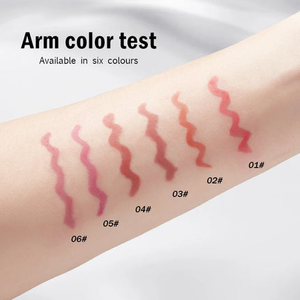 O'CHEAL Peel Off Lip Lip Liner Long-Lasting Lip Gloss High Color Rendering Tear-off 6 Color Waterproof  Matte Lip liner Makeup