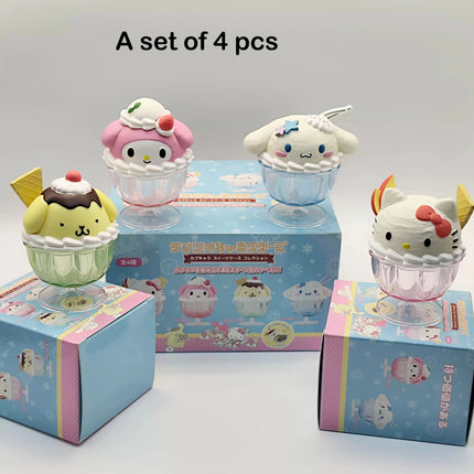 Sanrio Characters Capchara Sweets Case Collection Capsule Toy Blind Box Hello Kitty Cinnamoroll My Melody Mini Figure Desk Decor