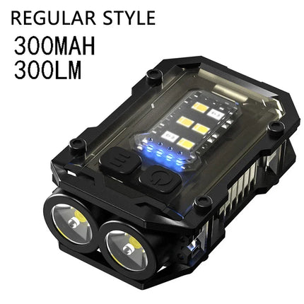 Mini Keychain EDC Flashlight Rechargeable Magnetic Torch Super Bright Pocket LED Torch Pen Clip Headlamp Outdoor Fishing Lamp