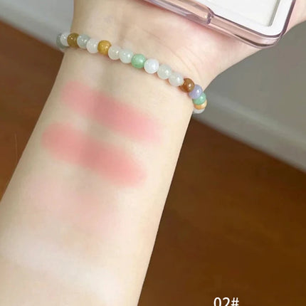 4 Color Pink Peach Blush Powder Cream Palette Highlighter Matte Expanding Color Brightening Face Blusher Rouge Makeup Cheek Tint