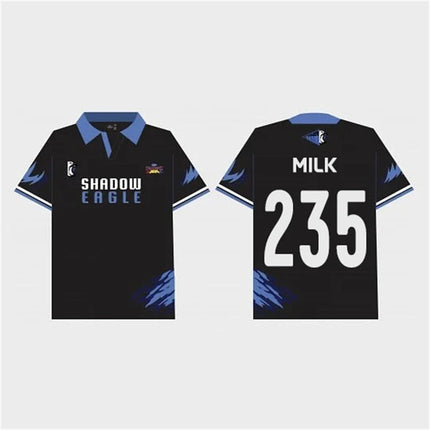 2026 Gmmtv Starlympic Futsal Shadow Eagle Short Sleeve Lapel Sports 4X100 Jersey Harajuku Fashion Unisex Fans Polo Clothing