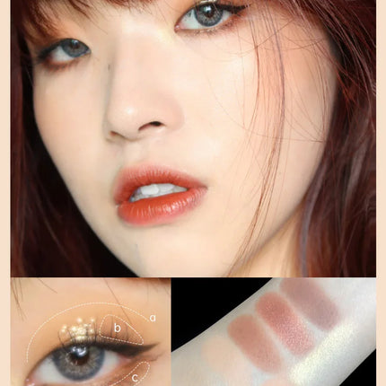 New 7 Color Eyeshadow Palette Pearly Matte Glitter Eyeshadow Makeuo Palette Shiny Eye Shadow Eye Pigments Purple Brown Cosmetics