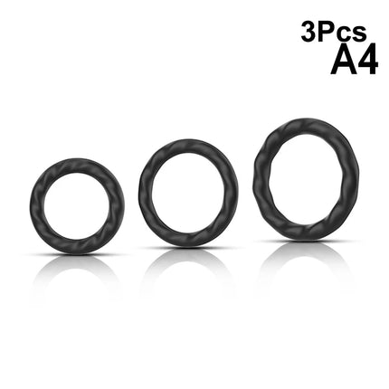 Soft Silicone Penis Cock Ring Set Male Ball Scrotum Stretcher Penis Lock Cock Ring Delay Ejaculation Enlargement Sex Toy Big Man