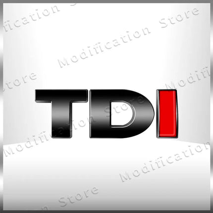 Creative 3D ABS TDI Letter Logo Emblem Car Fender Side Rear Tail Trunk Badge Sticker For Golf 4 5 6 MK4 MK5 Passat Jetta Polo