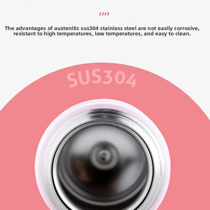THERMOS Water Bottle 500ml Children Stainless Steel Vacuum Flask Thermal Mug, 6-12H Hot & Cold, Leakproof Coffee Mug for Hiking