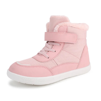 2024 Kids Wide Toe Barefoot Snow Boots | Boys/Girls Winter Minimalist Sneakers | Girls Boys Warm Boot Toddler Little Big Kids