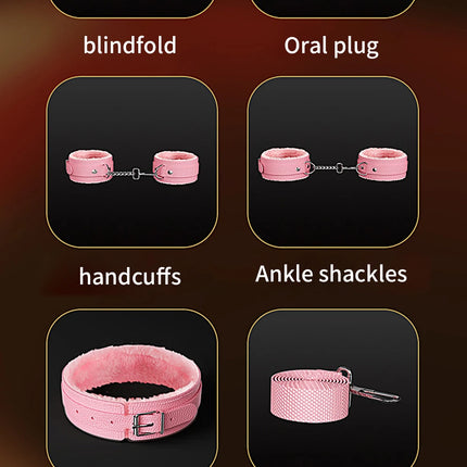 BDSM Adjustable Straps Bed Restraints Sex Bondage Kit For Couple Handcuffs Ankle Cuffs With Bondage Set SM Adult Games Sex Toys