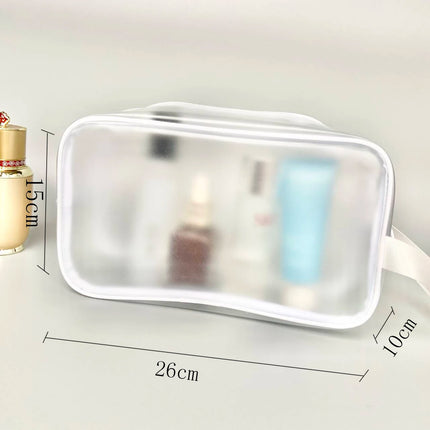 20Custom Waterproof Storage Bag Portable Cosmetic Pvc Bag  Handbag Toiletry Bag Minimalist Transparent Makeup Bag Travel Washbag