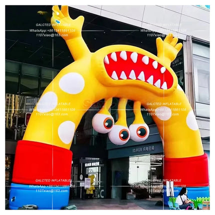 Inflatable Flamingo Party Arch With Blower Giant Outdoor Advertising Event Display For Promotion And Brand Awareness