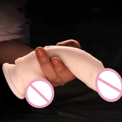 Super Soft Realistic Dildo for Women with Suction Cup Perfect Size Big Penis Female Masturbator Silicone Skin Feel Dick Sex Toy