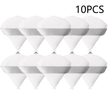 10PCS Puff Triangle Makeup Beauty Sponge Puff Triangle for Powder Makeup Blender Finger Puff Make Up Accessories Cosmetics PF03