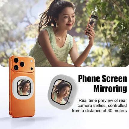 Mini Wireless Phone Selfie Monitor Screen Portable Back Camera Monitor With Magnetic For Selfie Vlog Live Video Recording