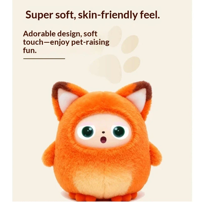 AI Intelligent Voice Interactive Plush Doll Emotional Dialogue Companion Robot Colorful Monster Fox 2025 New Edition Kids Gift