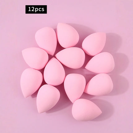 100/50/30/25/20/12 pieces super affordable large soft makeup sponge beauty egg set, no powder sticking portable makeup tool
