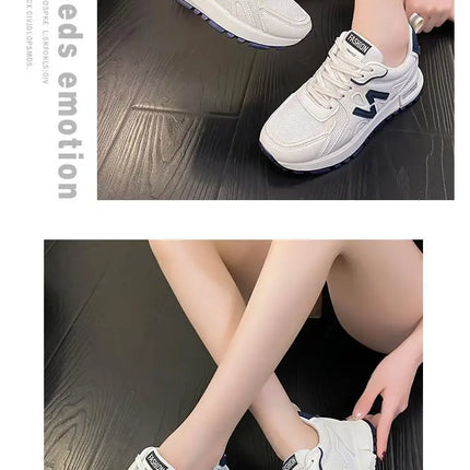 Sports Shoes for Women 2024 Spring New Super Hot Versatile Anti slip Casual Women's Shoes Soft Sole Running Little White Shoes