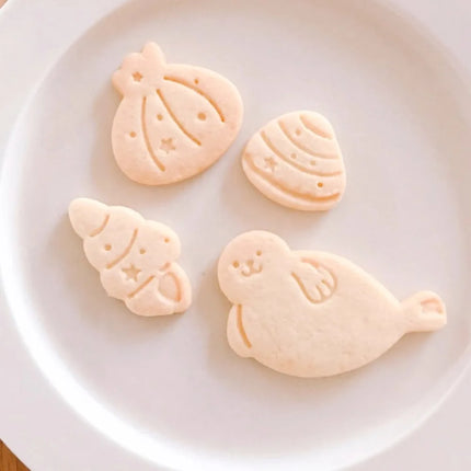 Ocean Animals Cookie Cutter Shell Conch Seal Sea Monster Fish Cookie Mold Marine Organism Biscuit Mold DIY Biscuit Baking Tool