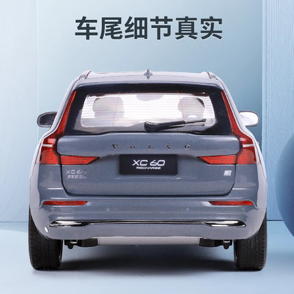 1/18 XC60 2022 SUV Diecast Alloy Car Model Toys Hobby kids gifts White/Silver/Gray Gift Collection Ornaments Display