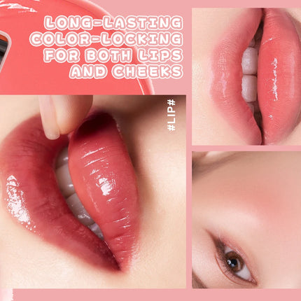 Hydrating Lip And Cheek Gloss Blush Set Long Lasting Moisturizing Color Lock Brightens Not Sticky Mini Lip Dye