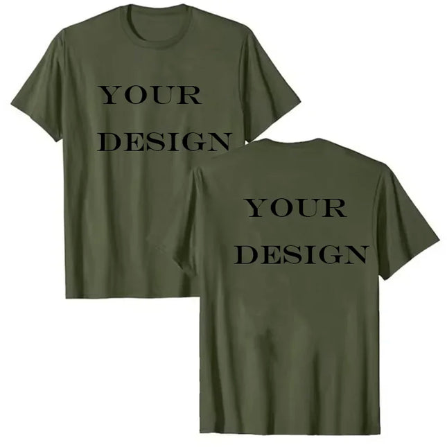 Unisex Cotton Tshirt Customized Printed Fashion T Shirt Harajuku Top DIY Your Like Photo or Logo T-shirt Fashion Custom Top