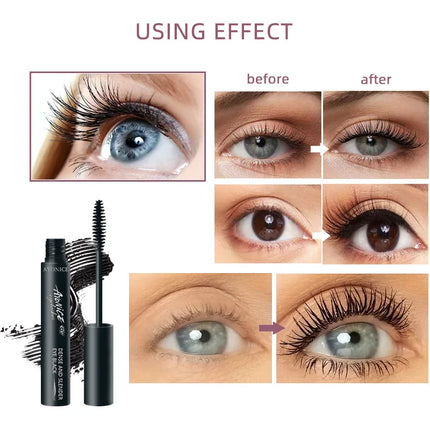 4D Mascara Ultra Long Lasting Mascara Waterproof Mascara Liquid Fiber Mascara Non-adhesive Naturally Slender Non-smudged Makeup