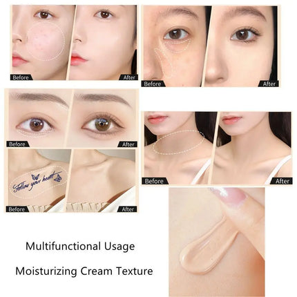 Moisturizing Concealer Pen Easy covering of spots and acne Light Texture Brightening Pen Long Lasting Waterproof Brush Concealer