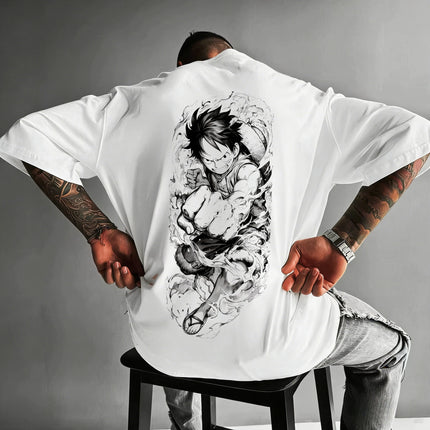 One Piece Japanese Anime Printed Men's T-Shirt Roronoa Zoro Harajuku Short Sleeve  Luffy T-shirt Clothing 2026 New Summer