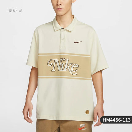 Nike Official Authentic 2024 New Men's Loose Casual Sport Collar Short Sleeve HM4456-113