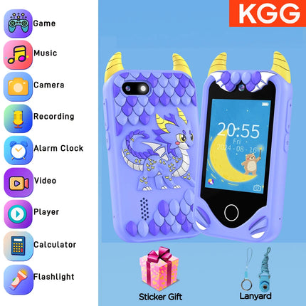 Children Smartphone Phone Toy 2.8inch Touch Screen Dual Cameras For Learning Playing Games Video Player Girl Gift for Christmas