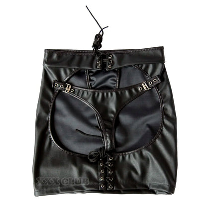 XXOO Fetish Couples Flirting Roleplay Kit Women Spanking Skirt Adult Games Sex Bondage Exposed Butt Skirt Temptation Cosplay