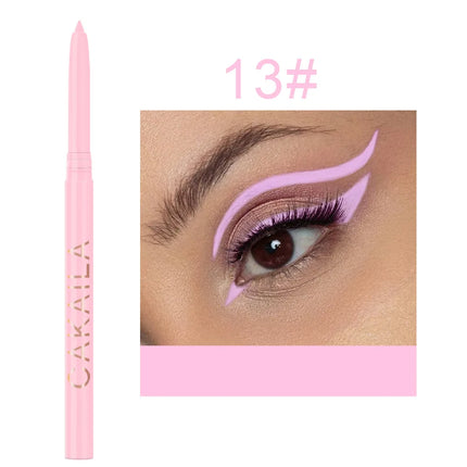 New Colored Eyeliner Set Waterproof Eyeliner Pencil Long Lasting Matte Eye Liner for Women Makeup Cosmetic Beauty Tool 12pcs/Box