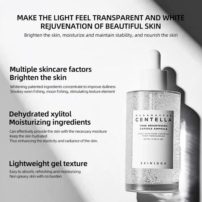 Centella Ampoule Essence Facial Moisturizing Brightening Acne Skin Care Korean Skincare