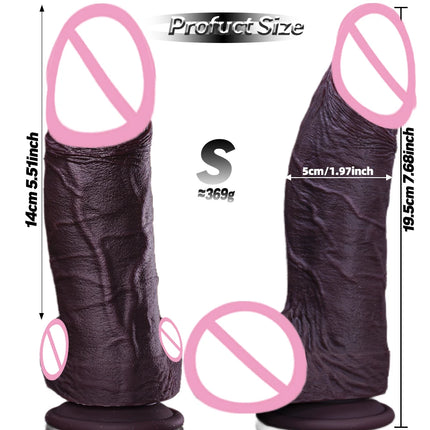 Fat Realistic Dildo Big Real Skin Silicone Huge Thick Dildo Giant Anal Soft Dildos with Suction Cup for Women Men G-spot Sex Toy