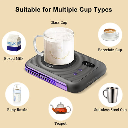 Mug Warmer Cup Heater Coffee Warmer Mini Electric Beverage Heater 3 Gears Constant Temperature Water Milk Tea Heating Pad