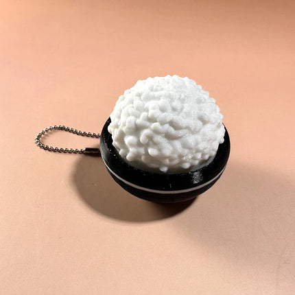 Calming Keychain Keys Finger Button Anti-stress Toys Funny Watermelon French Fries Ice Decompression Gifts for Children Adults