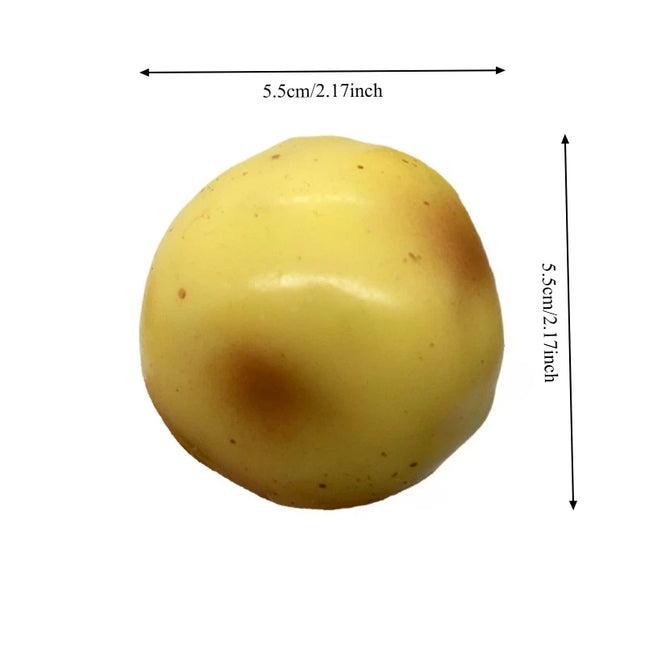 Crunchy Squishy Potato Stress Ball Fidget Toy Crispy Potato Squishy Squeeze Ball Handmade Round Blocks Filled ASMR for Adults