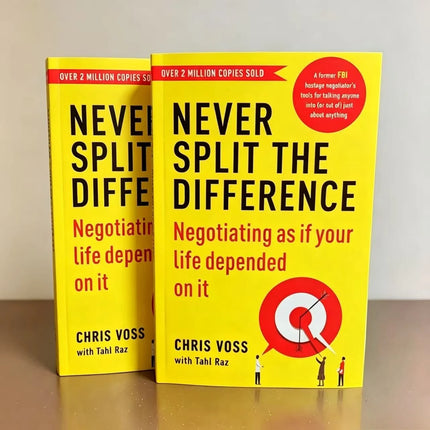 Never Split The Difference By Chris Voss Books in English for Adults Negotiations Emotional Intelligence New Listing