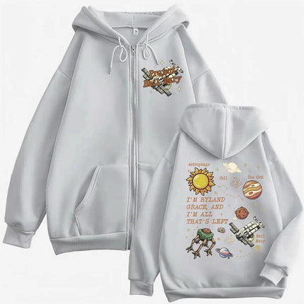 Rocky Project Hail Mary Inspired Amaze Amaze Amaze Zip Up Hoodies Coats Jacket Men Women Fashion Hoodie Casual Zipper Sweatshirt
