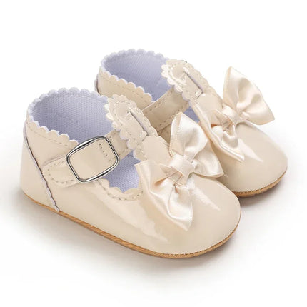 Cute White Lace Baby Girl Princess shoes  Baby Moccasins Moccs Shoes Bow Fringe Rubber Soled Non-slip Footwear Crib Shoes