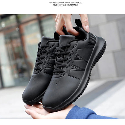 Chef shoes four season soft-sole anti-slip oil-proof waterproof portable kitchen work shoes fashion plus size casual men's shoes