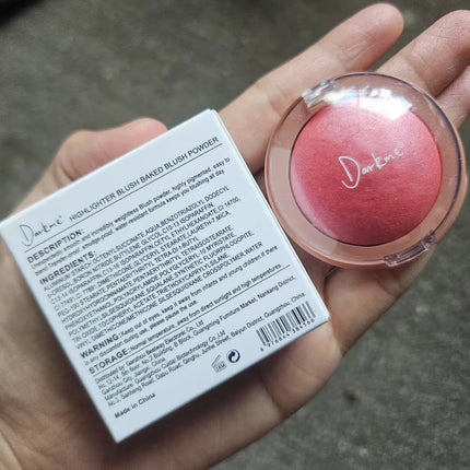 4 Color Highlighter Pearlescent Baked Brightening Blush Powder Cheek Tint Blusher Contour Highlighter Face Shadow Shimmer Rouge