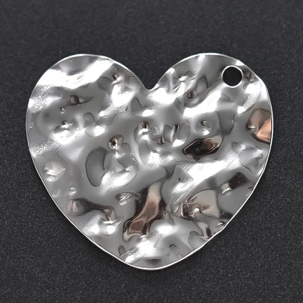 Breloque Metal Love Stainless Steel Flower Pendants For Jewelry Making Earrings Bracelets Headwear DIY Heart Charms Accessories