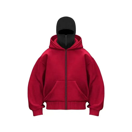 2025new  Autumn/Winter Women's Balaclava Y2K Gothic Harajuku Winter New Hooded Sportswear Women's Hooded Mask Zipper Sportswear